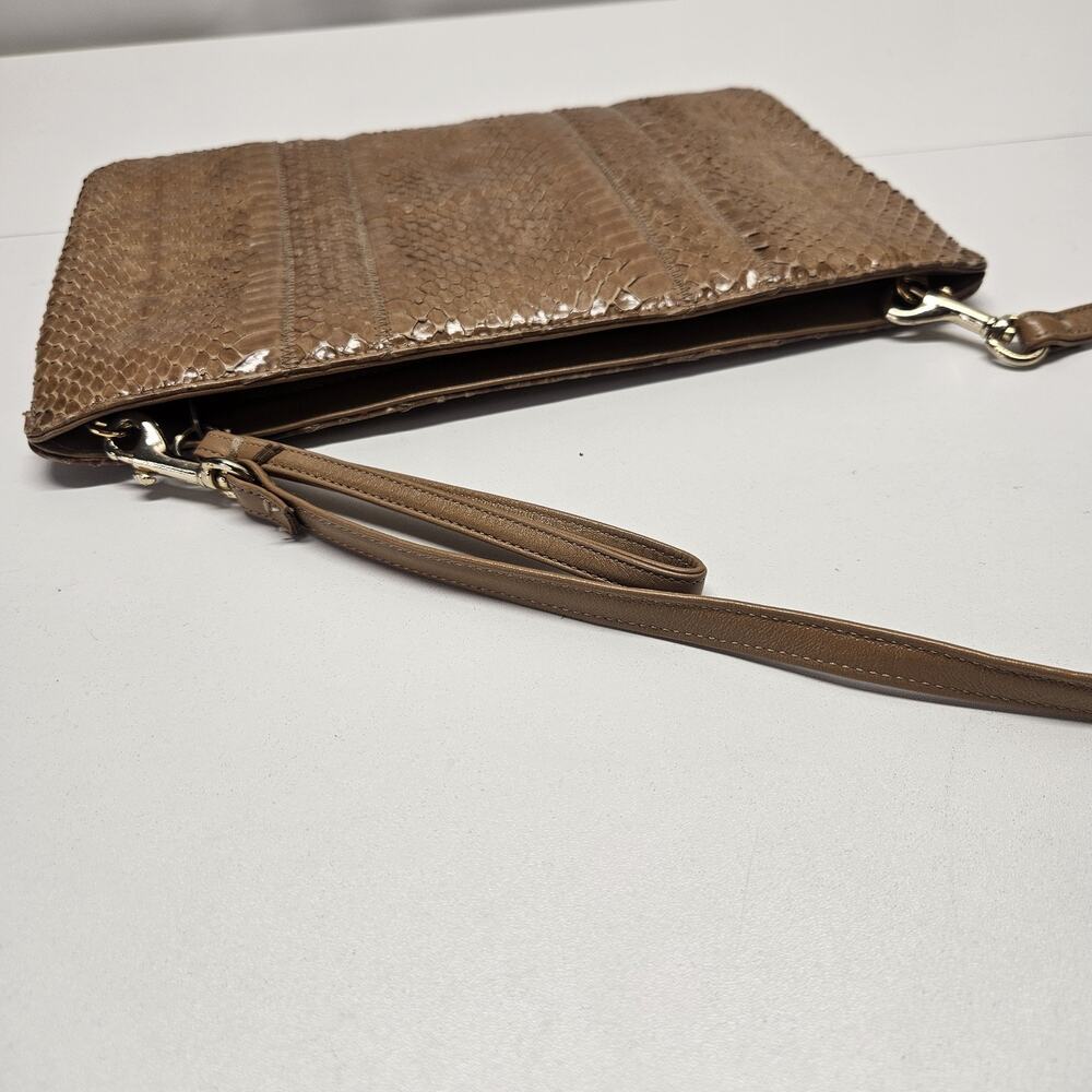 Real Full-Body Python Snakeskin/Leather Tan Shoul… - image 7